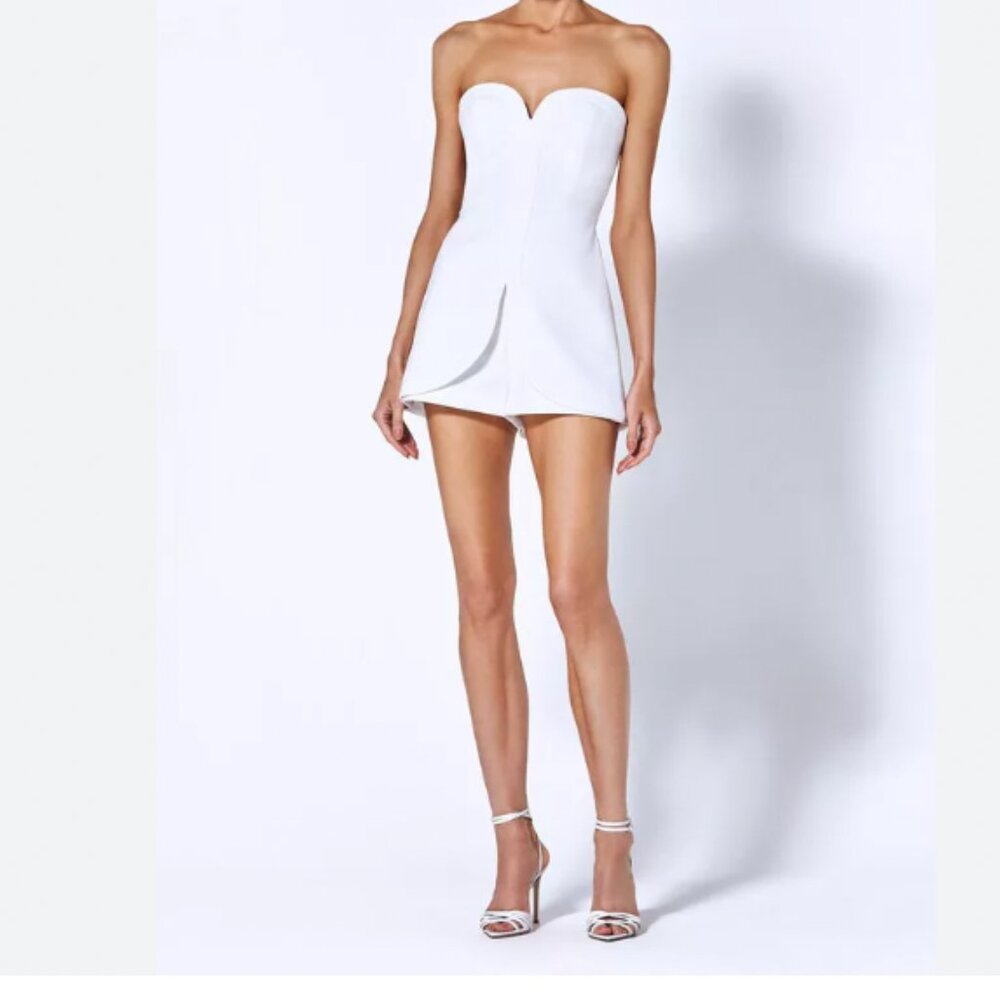 Alexis White Strapless Romper